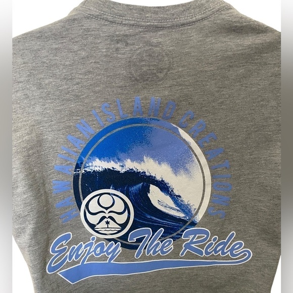 Hic Hawaiian Island Creations “Enjoy the Ride” Surf Surfer Tee Shirt Men S Small - Picture 4 of 6